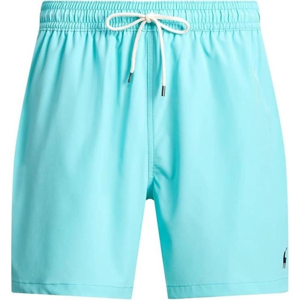Polo Ralph Lauren Men's Traveler Classic Swim Trunks - Hammond Blue Aqua - M